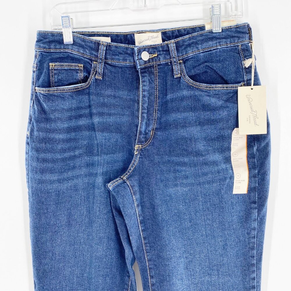 Universal Threads Goods Co. High Rise Flare Jeans Size 10 30" Waist Regular NWT - Picture 2 of 7